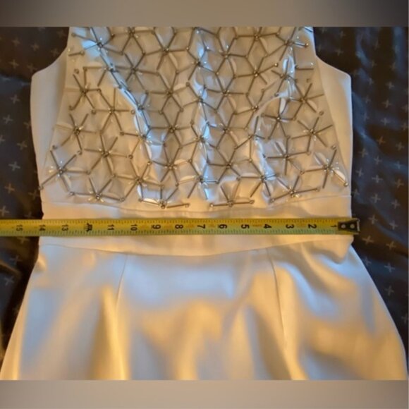 Ted Baker Aaina Embellished Maxi Dress gown white gold size 2 nwot - Picture 14 of 16